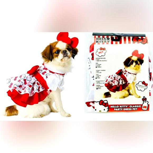Hello Kitty Classic Pet Party Dress, Medium~NWT - Picture 1 of 6